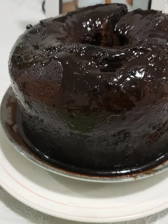 bolo de chocolate.